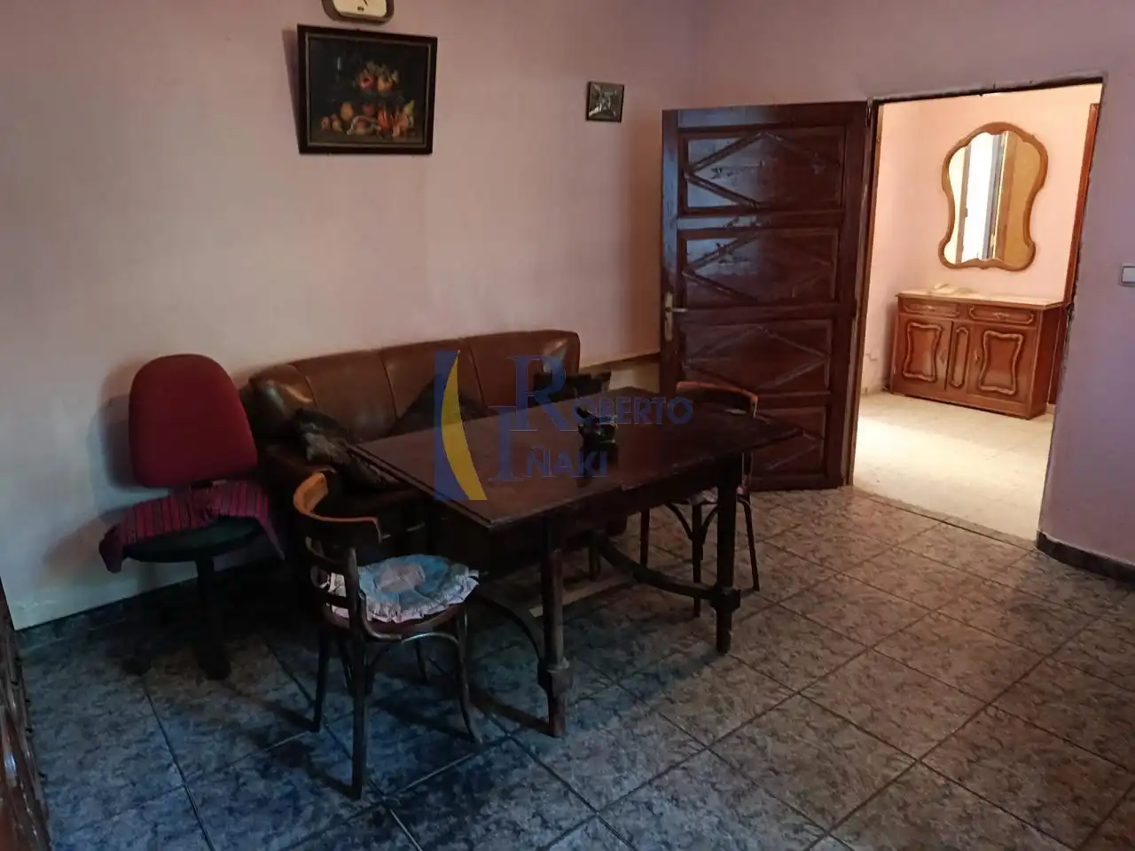 Sala d'estar de Casa o xalet en venda en Algadefe amb Calefacció i Jardí privat