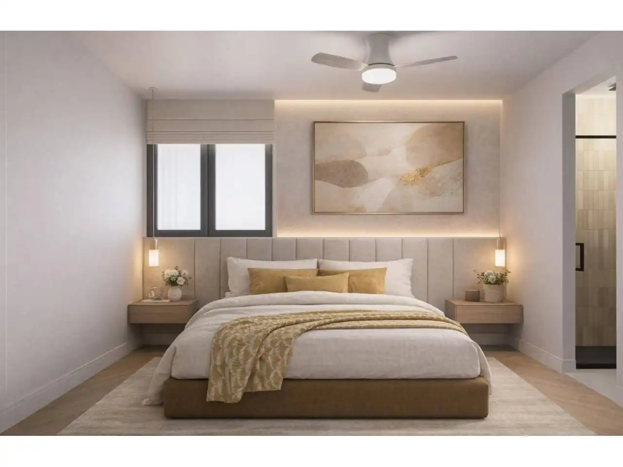 Schlafzimmer von Maisonette zum Verkauf in  Barcelona Capital mit Heizung, Parkett und Terrasse