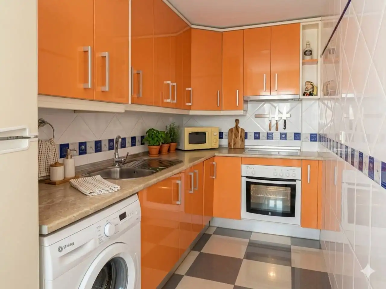 Kitchen of Attic for sale in Roquetas de Mar  with Air Conditioner, Terrace and Furnished