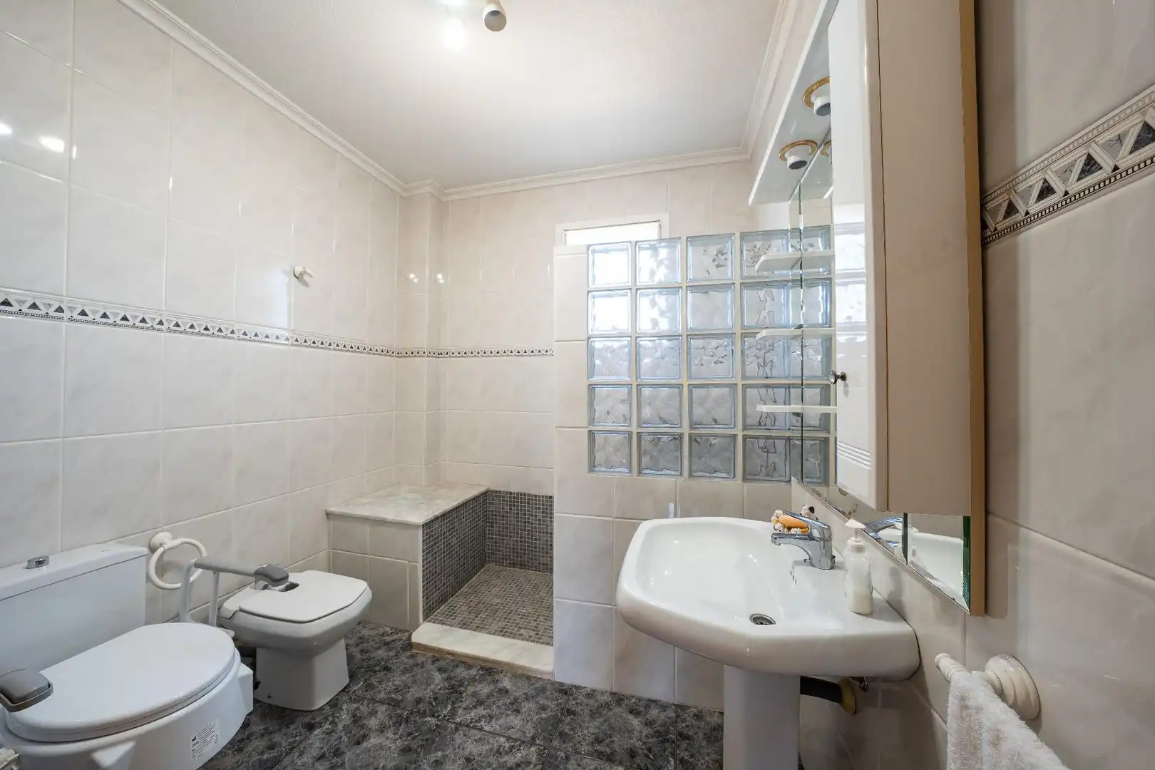 Baño de Casa o chalet en venta en Elche / Elx con Aire acondicionado, Jardín privado y Terraza