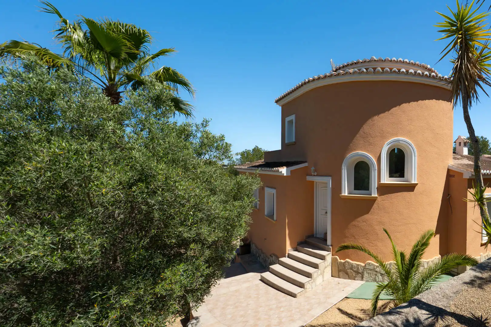 Vista exterior de Casa o chalet en venta en Jávea / Xàbia con Aire acondicionado, Terraza y Piscina