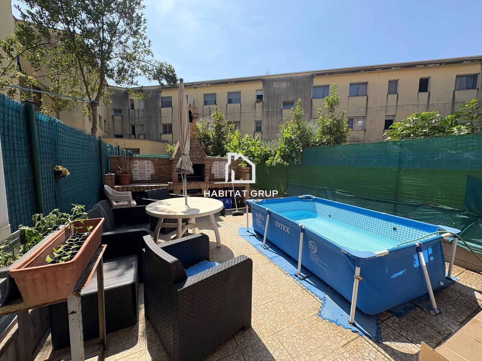 Terrace of Single-family semi-detached for sale in Vilobí d'Onyar  with Air Conditioner, Heating and Private garden
