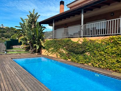 Swimming pool of House or chalet for sale in Arenys de Mar  with Air Conditioner, Terrace and Swimming Pool