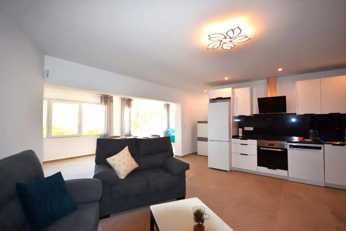 Sala de estar de Casa o chalet en venta en Calpe / Calp con Aire acondicionado, Jardín privado y Terraza