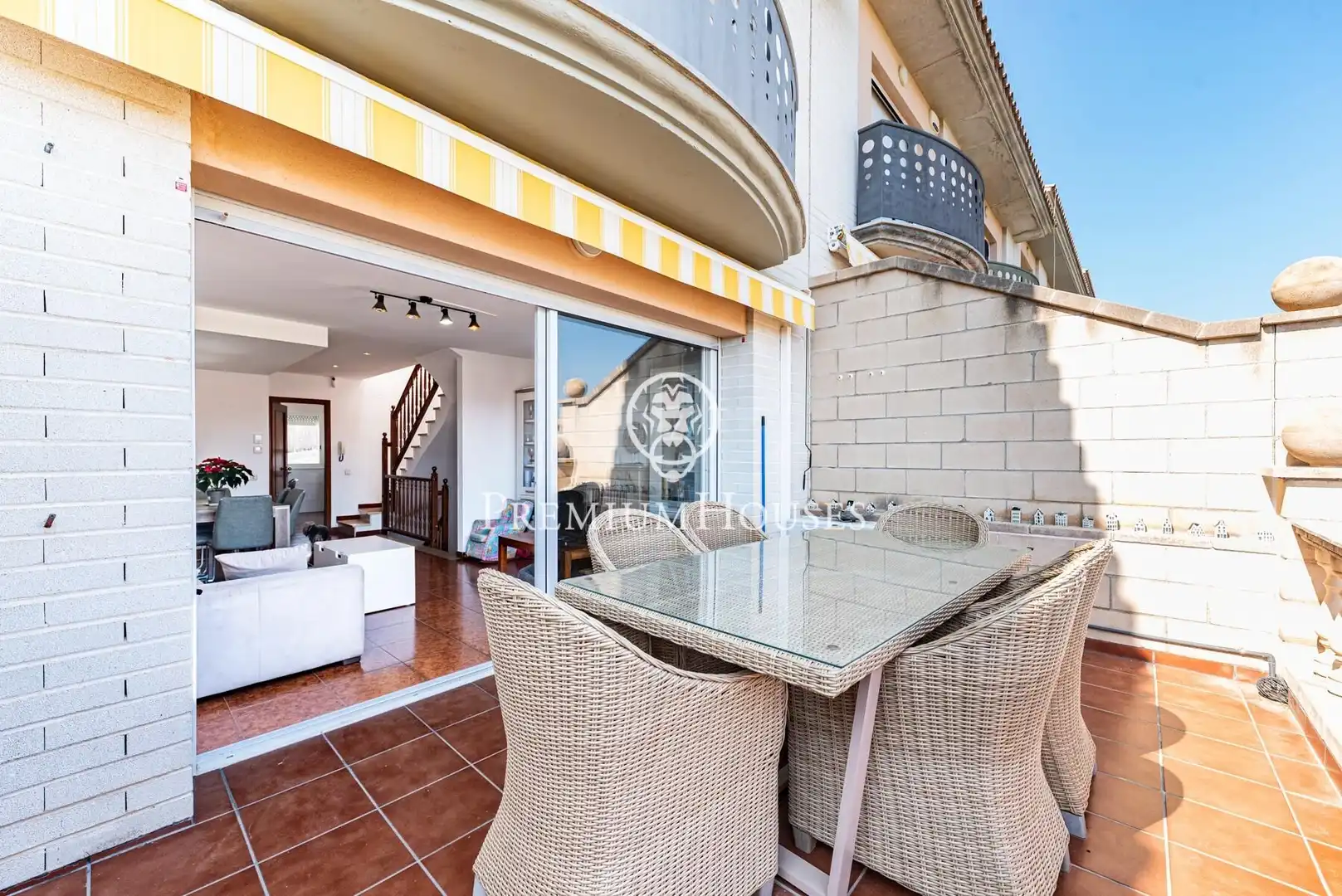 Terrace of Detached homes for sale in Sant Pere de Ribes  with Air Conditioner, Heating and Private garden