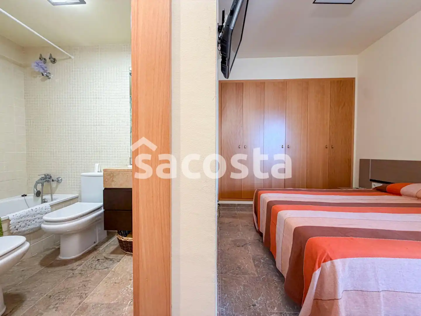 Bedroom of Flat for sale in Lloret de Mar  with Air Conditioner, Heating and Private garden
