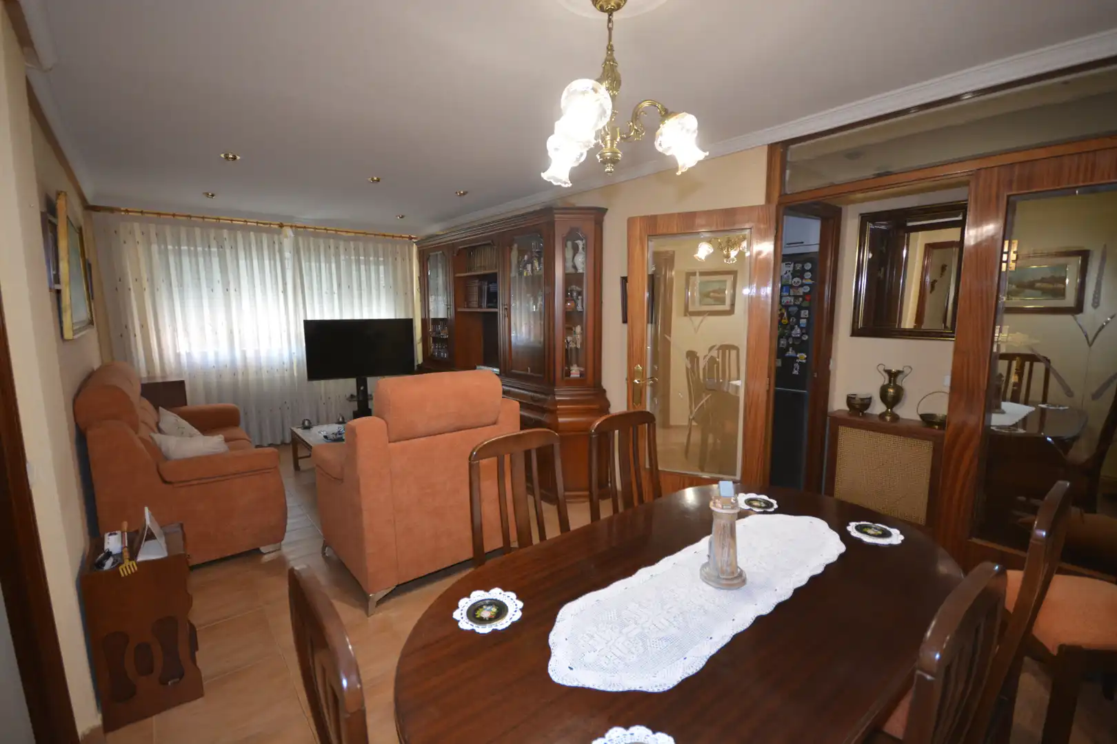 Living room of Flat for sale in Madrid  with Terrace, Oven and Washing machine