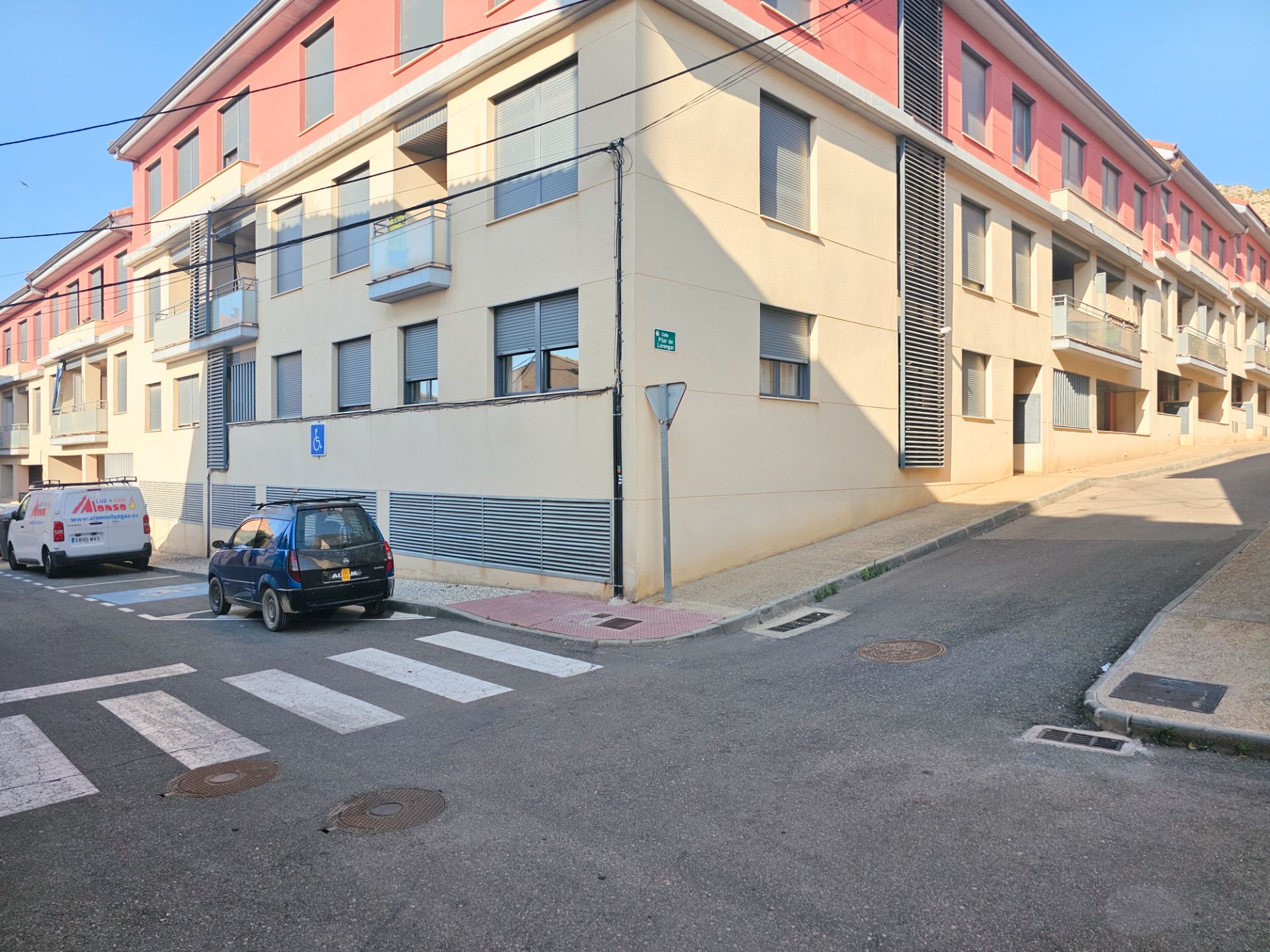 Exterior view of Flat for sale in Cadrete  with Heating