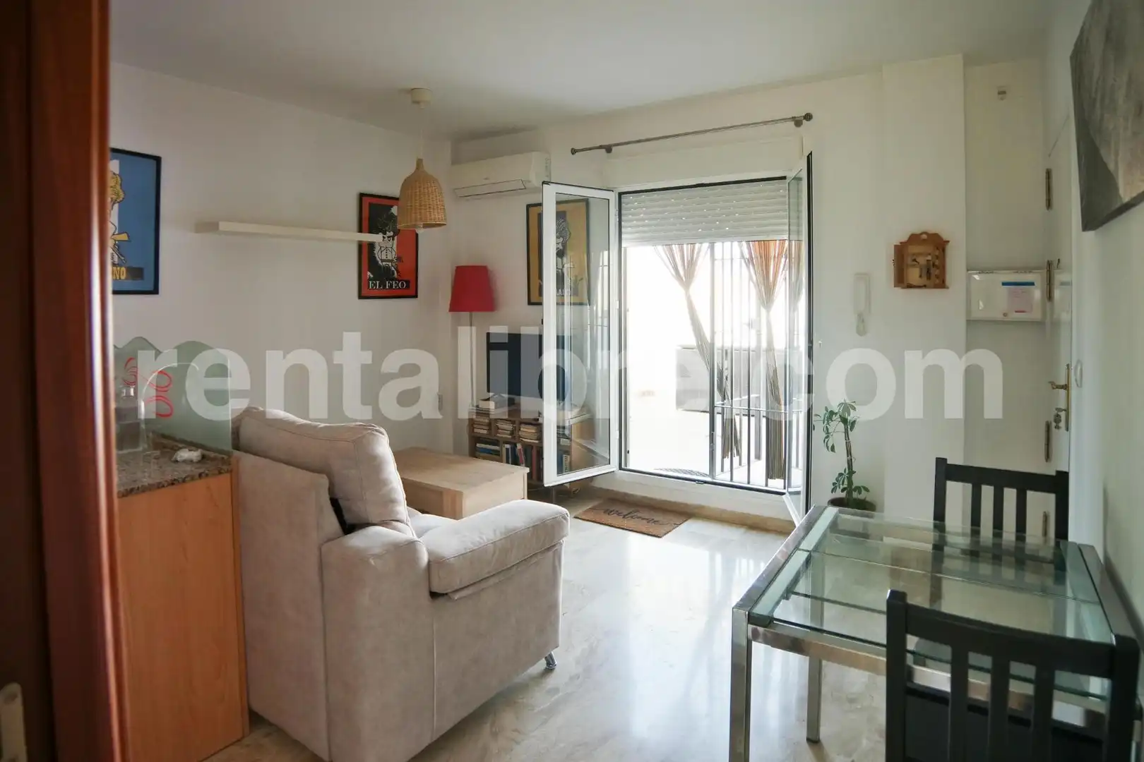 Living room of Attic for sale in Jerez de la Frontera  with Air Conditioner, Terrace and Furnished