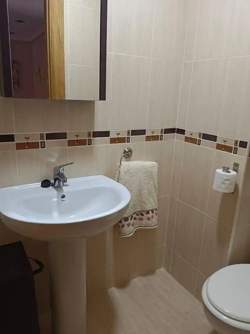 Bathroom of Flat for rent in Carreño  with Parquet flooring, Furnished and Oven