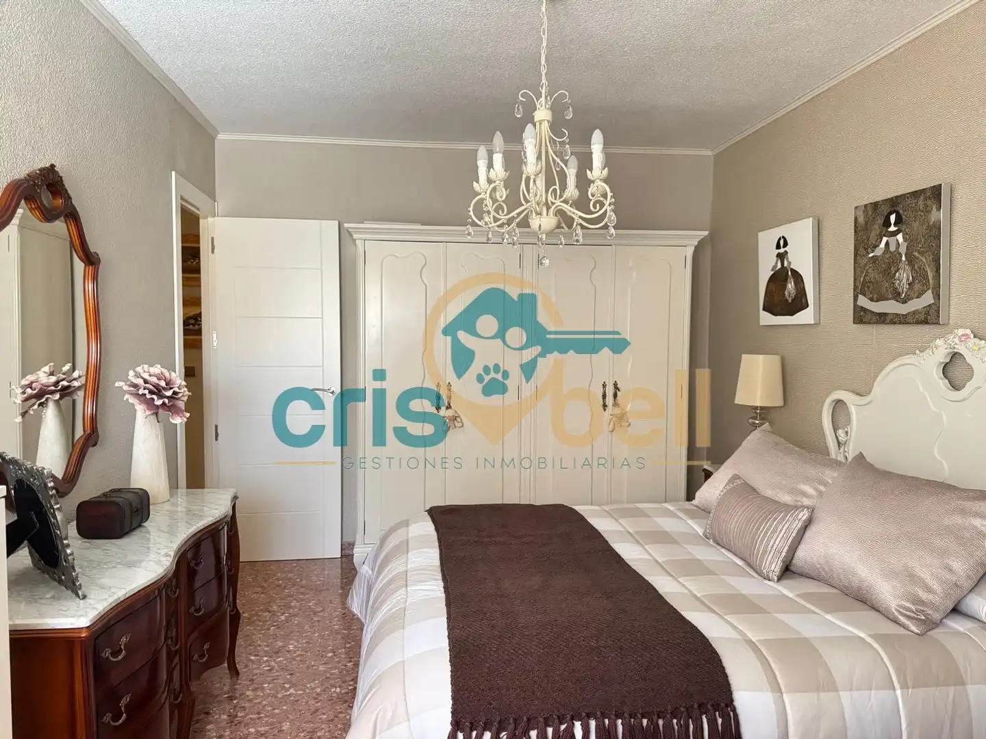 Bedroom of Flat for sale in Lorca  with Air Conditioner, Furnished and Oven