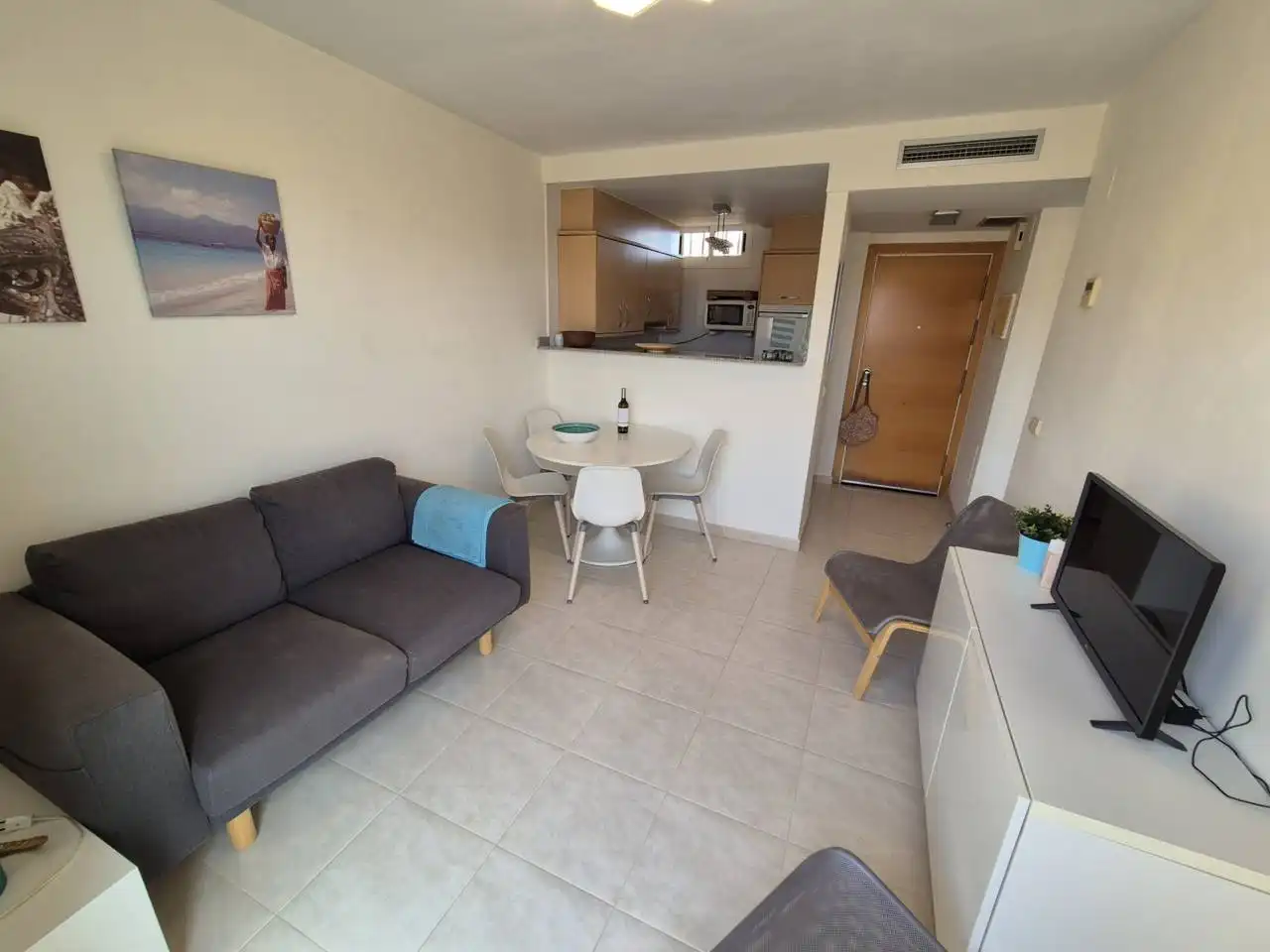 Sala d'estar de Àtic en venda en Alcalà de Xivert amb Aire condicionat, Calefacció i Terrassa