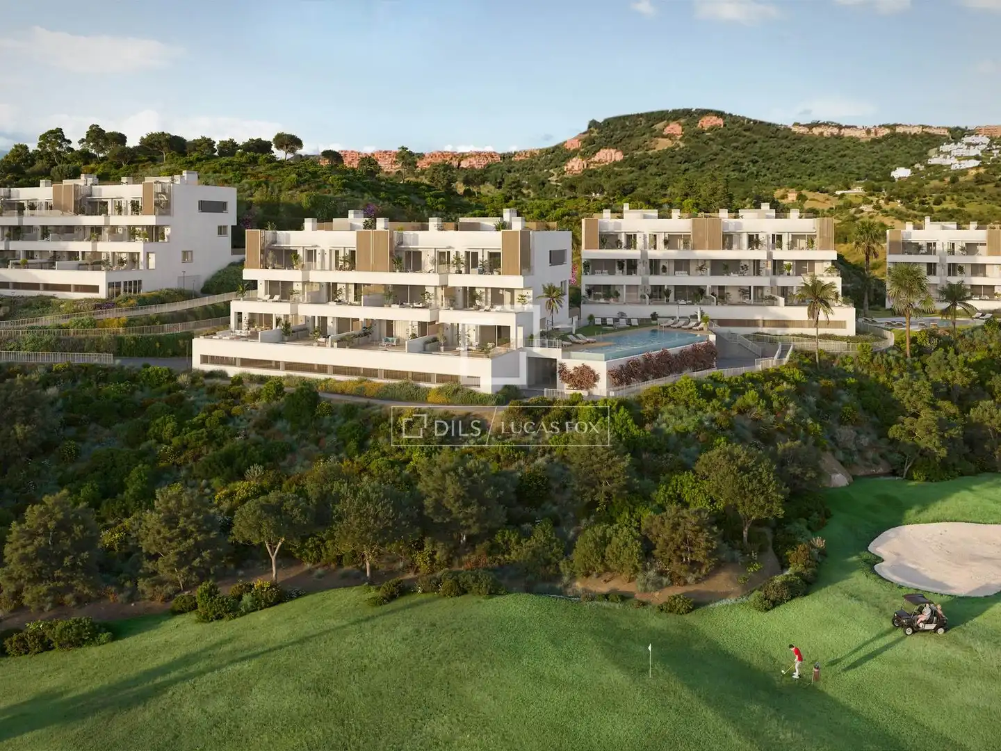 Exterior view of Flat for sale in Mijas  with Air Conditioner, Heating and Private garden