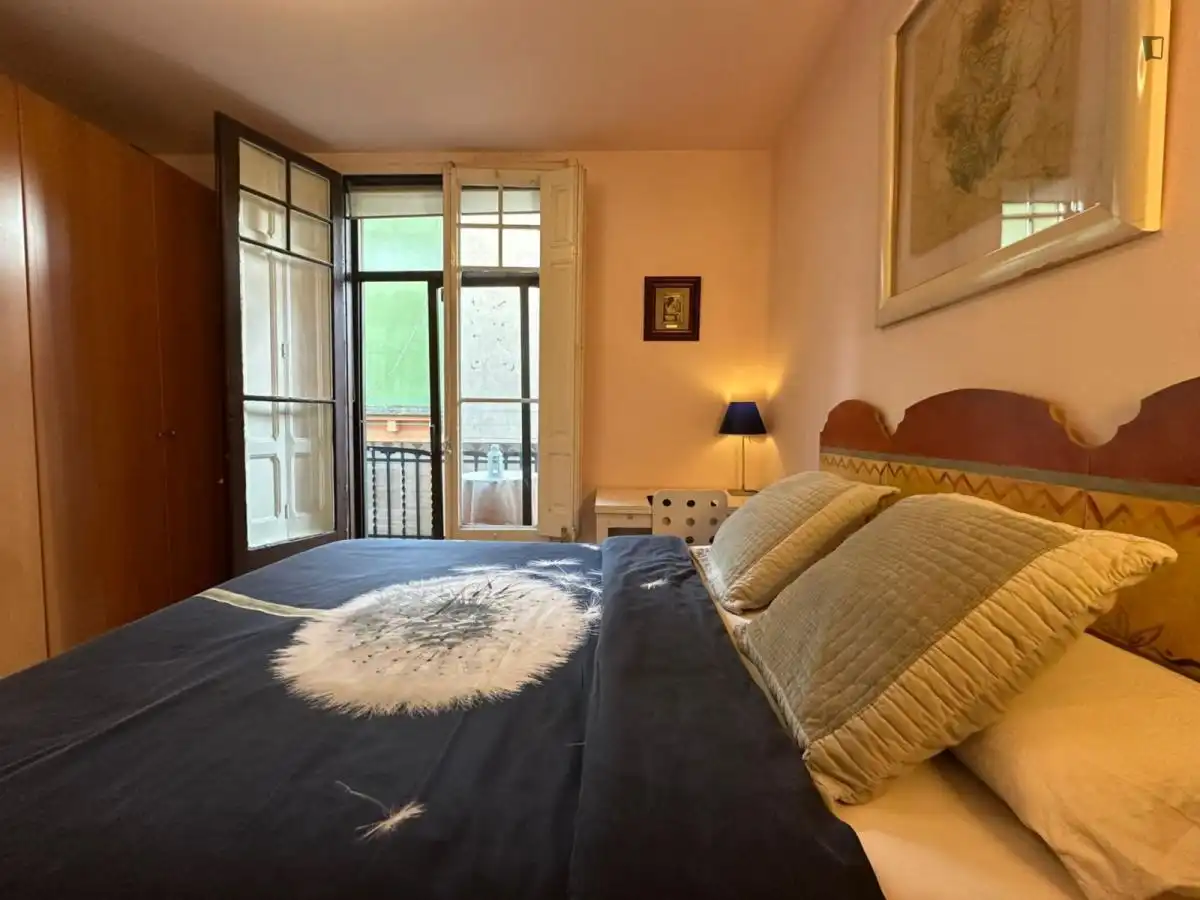 Bedroom of Apartments for share in  Barcelona Capital  with Furnished, Oven and Washing machine