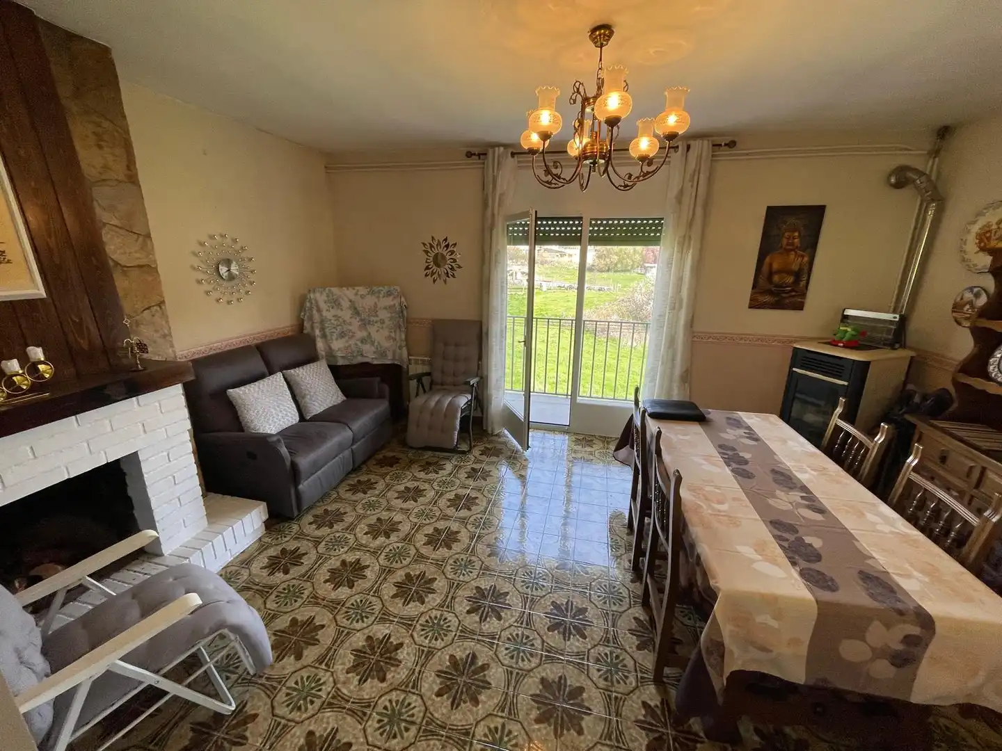 Living room of Flat for sale in Navaleno  with Heating, Terrace and Storage room