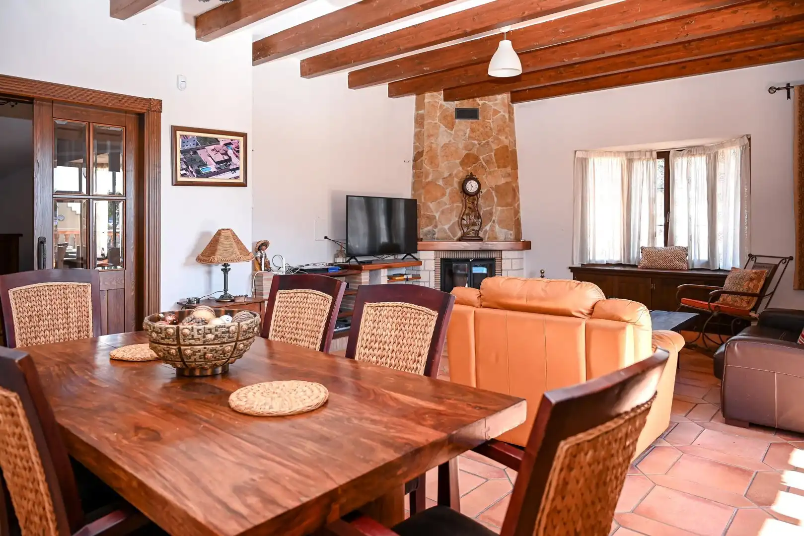 Dining room of Country homes for sale in Mijas  with Air Conditioner, Heating and Terrace