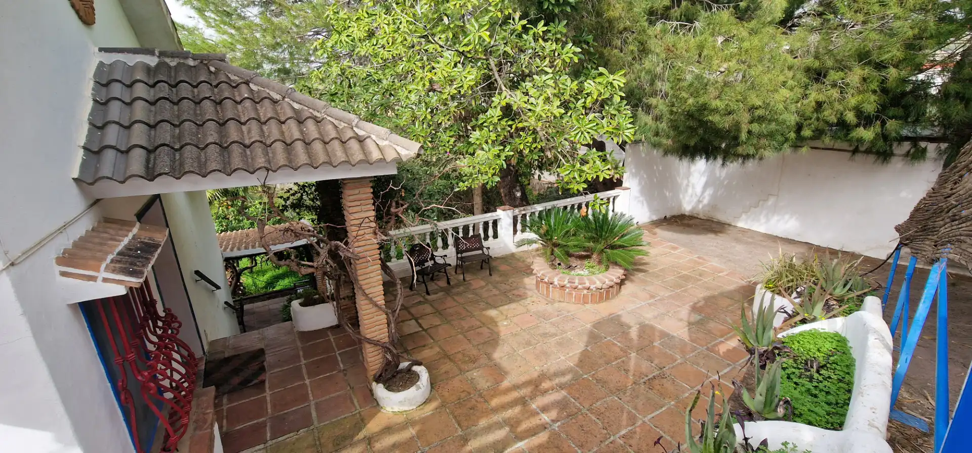 Terraza de Finca rústica en venta en Alhaurín El Grande con Aire acondicionado, Calefacción y Jardín privado