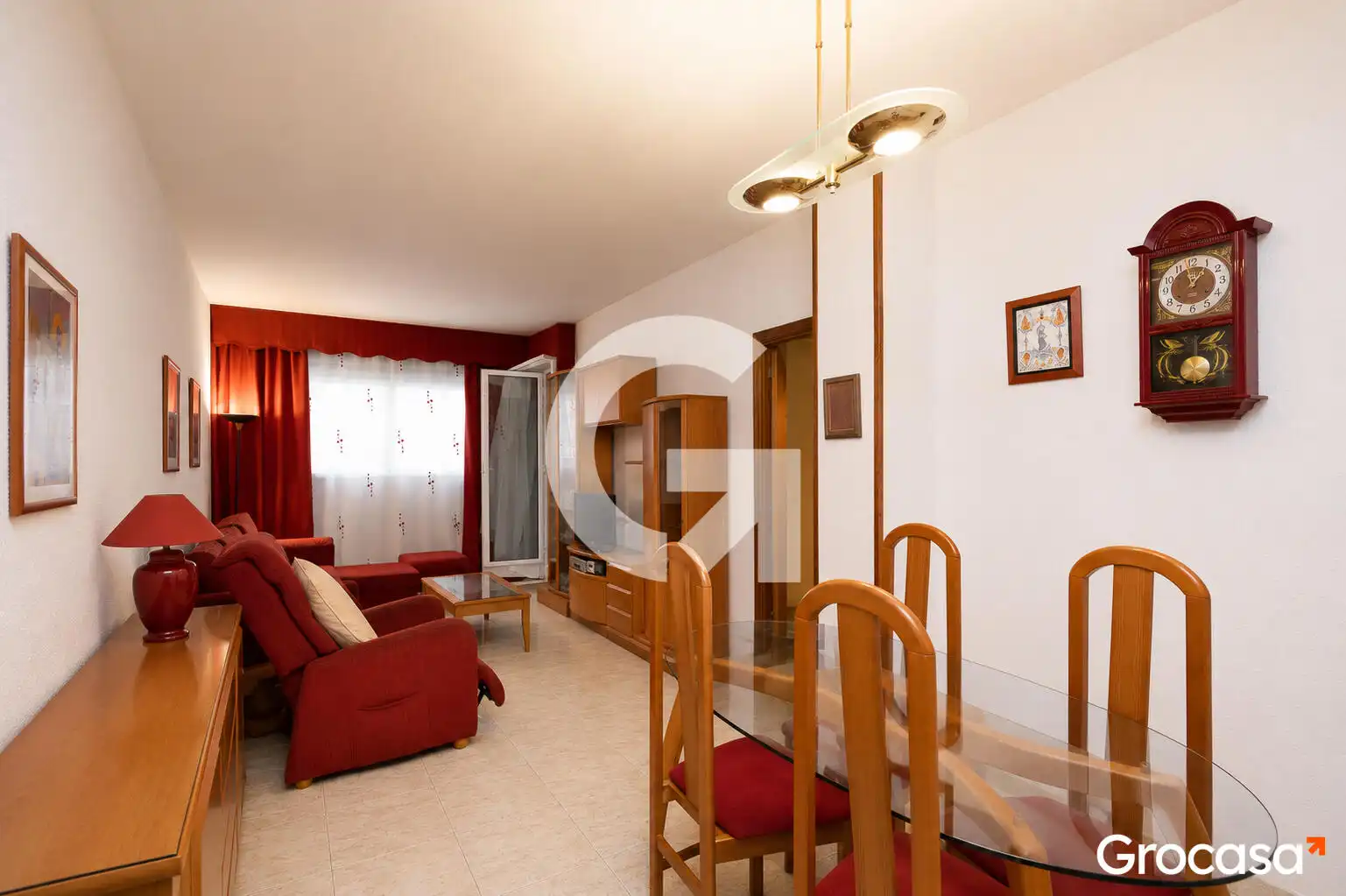 Sala de estar de Piso en venta en Sant Vicenç Dels Horts con Calefacción, Amueblado y Horno