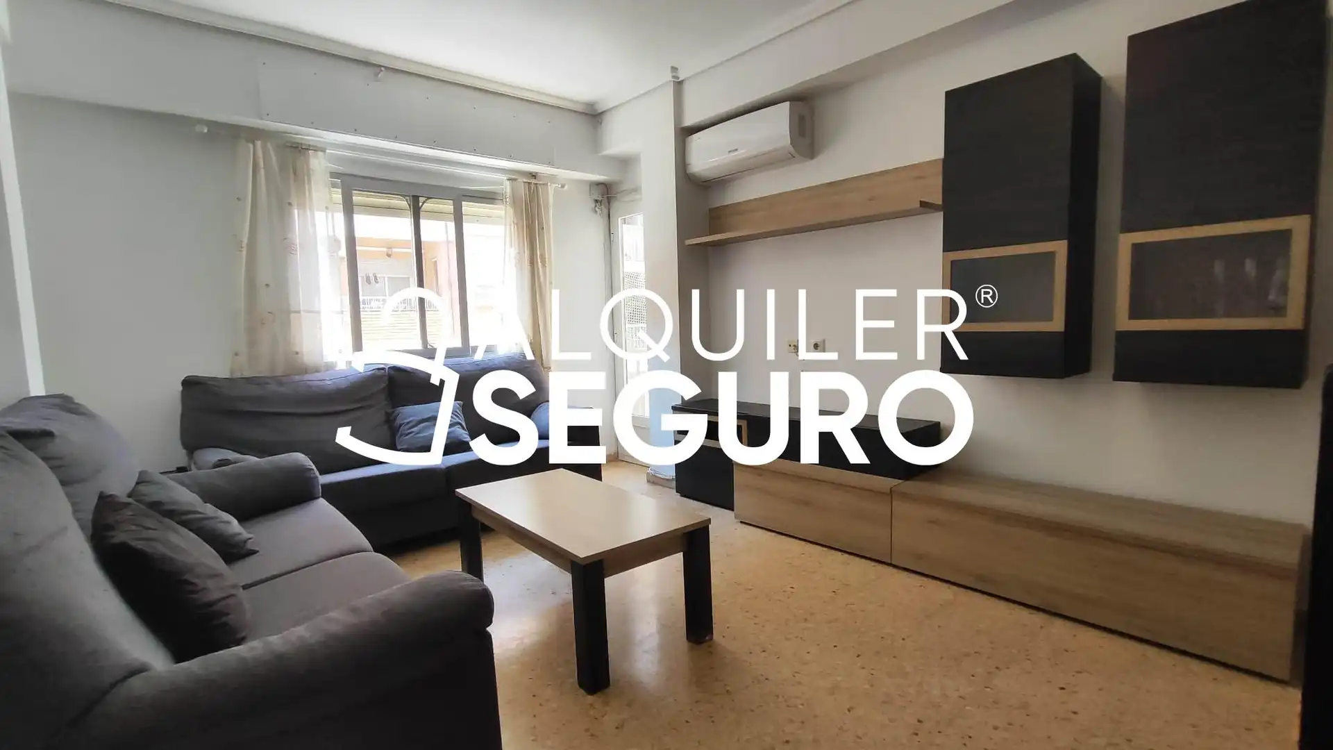 Living room of Flat for rent in Sagunto / Sagunt  with Air Conditioner, Terrace and Furnished