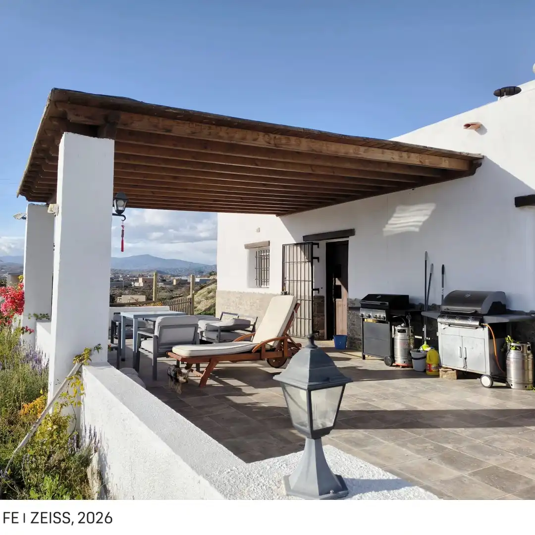 Terrassa de Casa o xalet en venda en Pechina amb Aire condicionat, Jardí privat i Terrassa