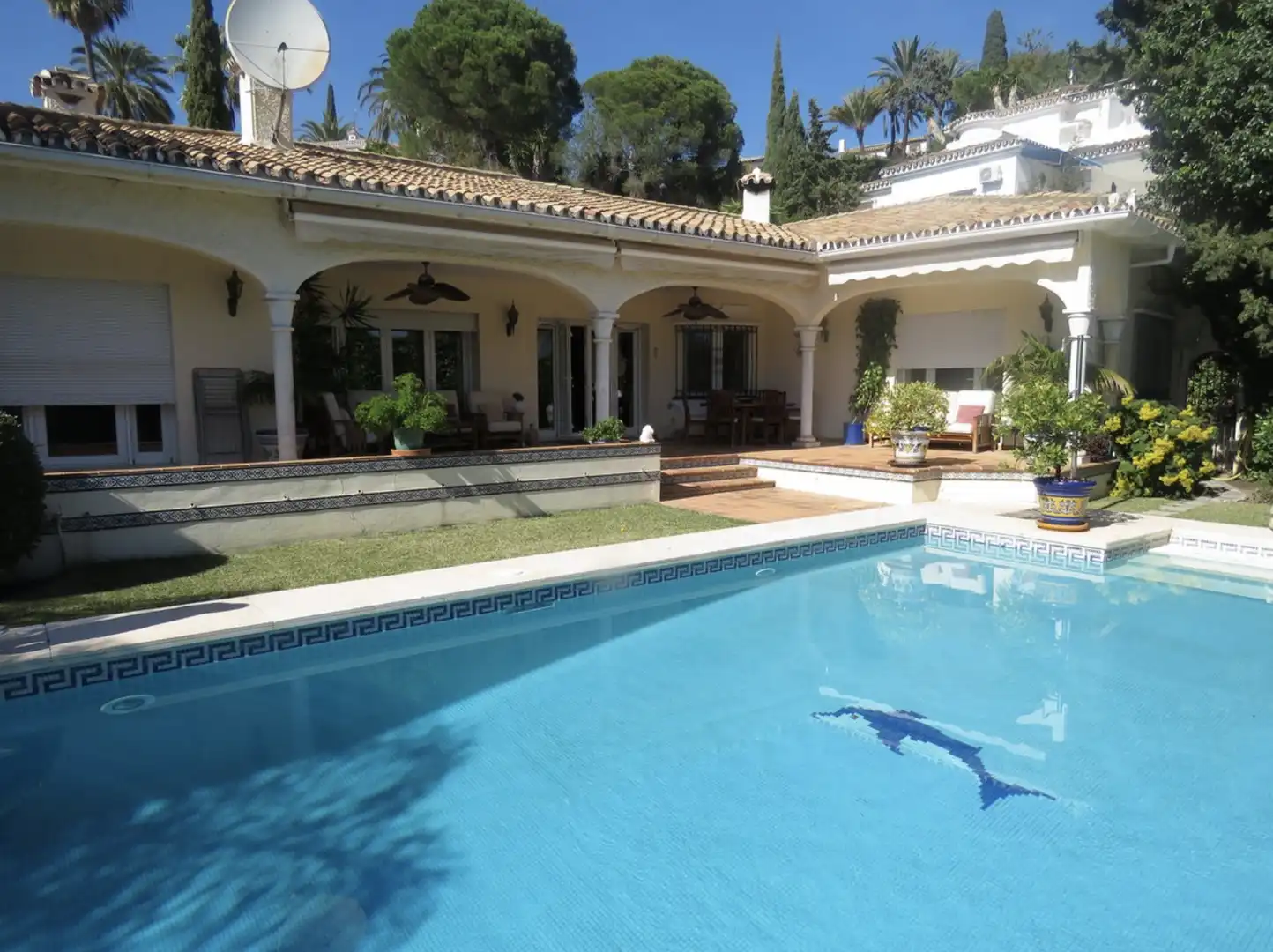Piscina de Casa o chalet en venta en Benahavís con Aire acondicionado, Calefacción y Jardín privado