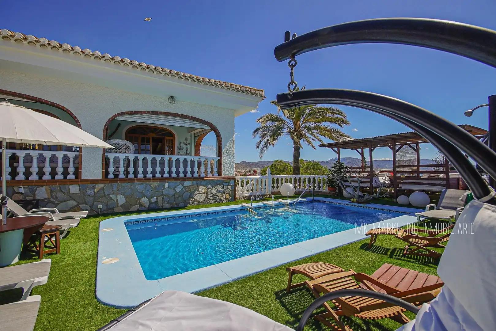 Piscina de Casa o chalet en venta en Mazarrón con Calefacción, Jardín privado y Terraza