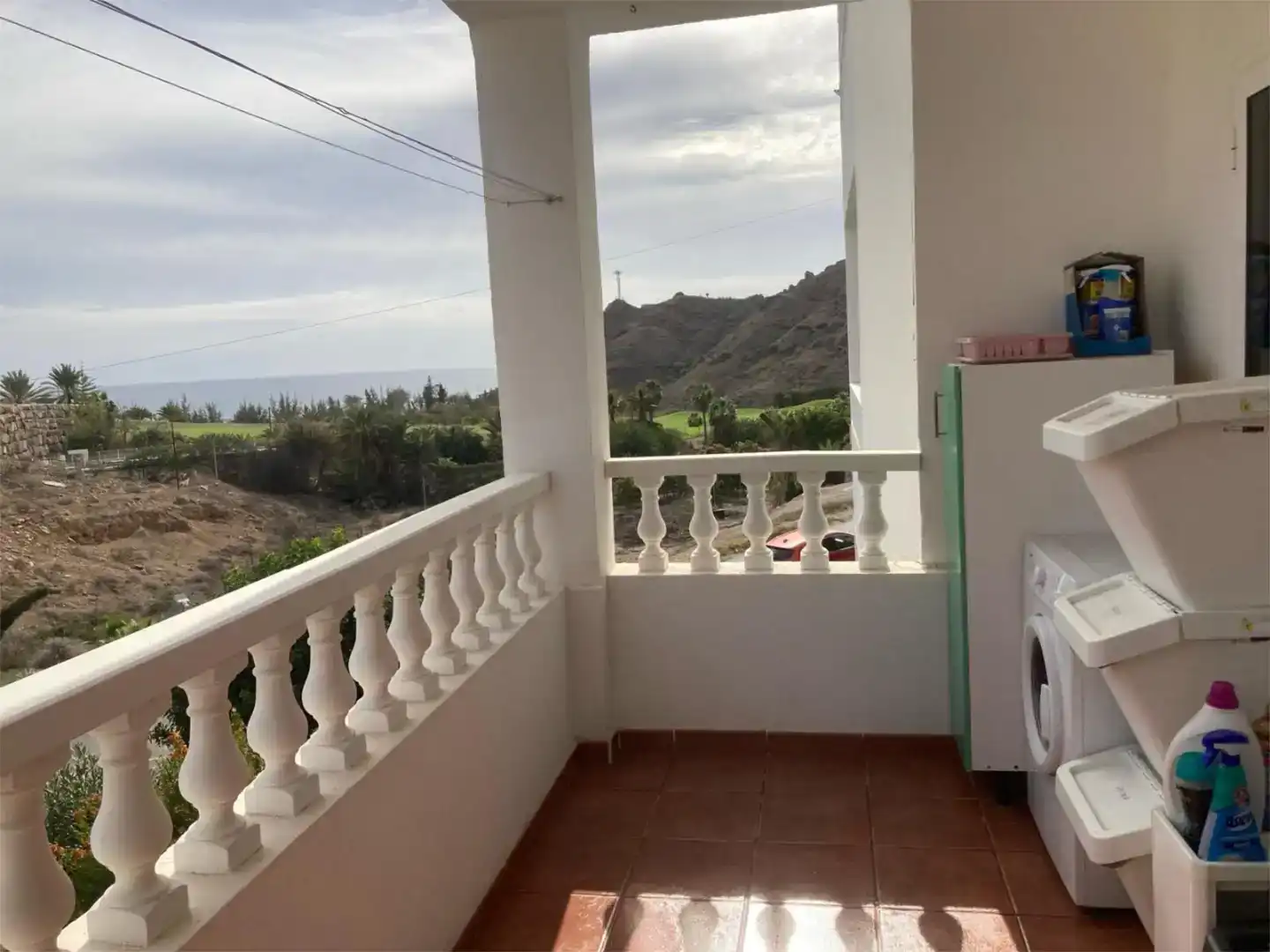 Balcony of Flat for rent in Mogán  with Furnished, Oven and Washing machine