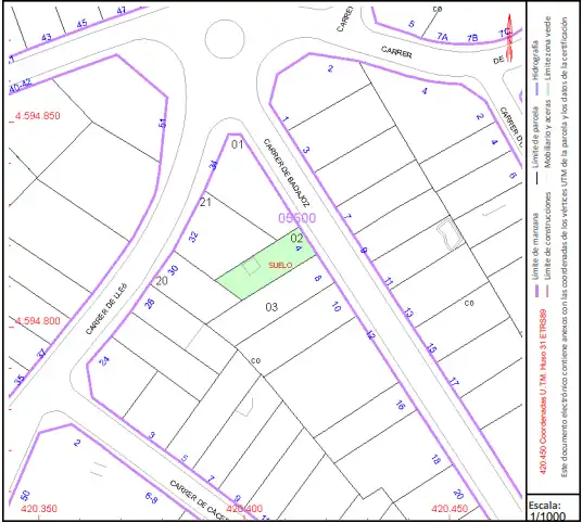 Wohnbaugrundstück zum Verkauf in Carrer de Badajoz 6, imagen 6