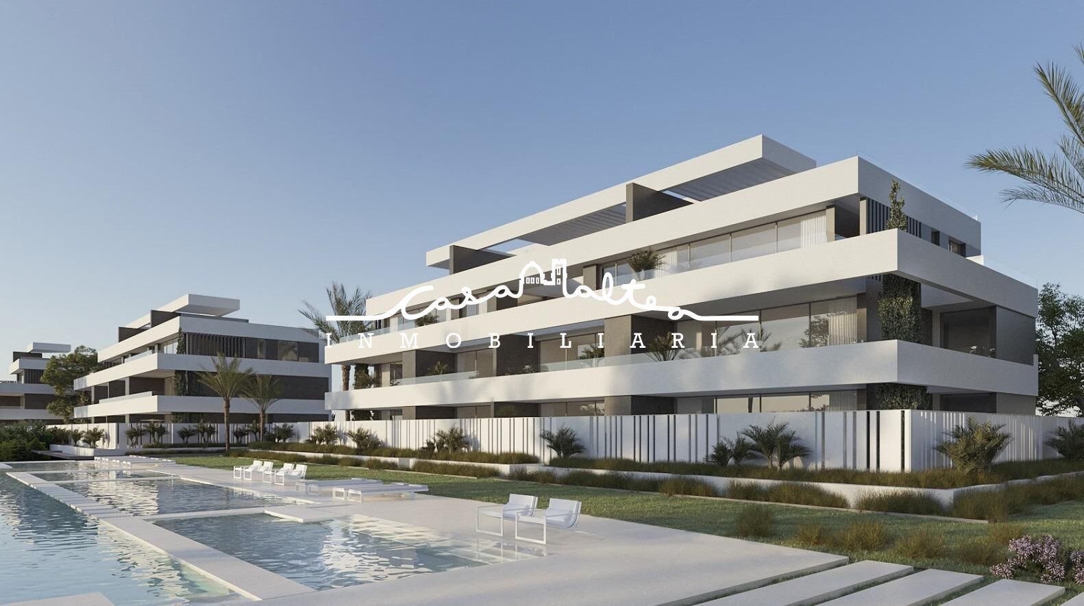 Exterior view of Flat for sale in La Nucia  with Air Conditioner, Private garden and Terrace