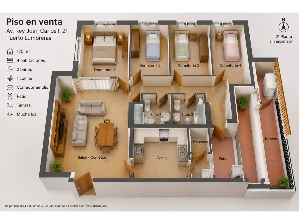 Flat for sale in Avenida Juan Carlos, imagen 23