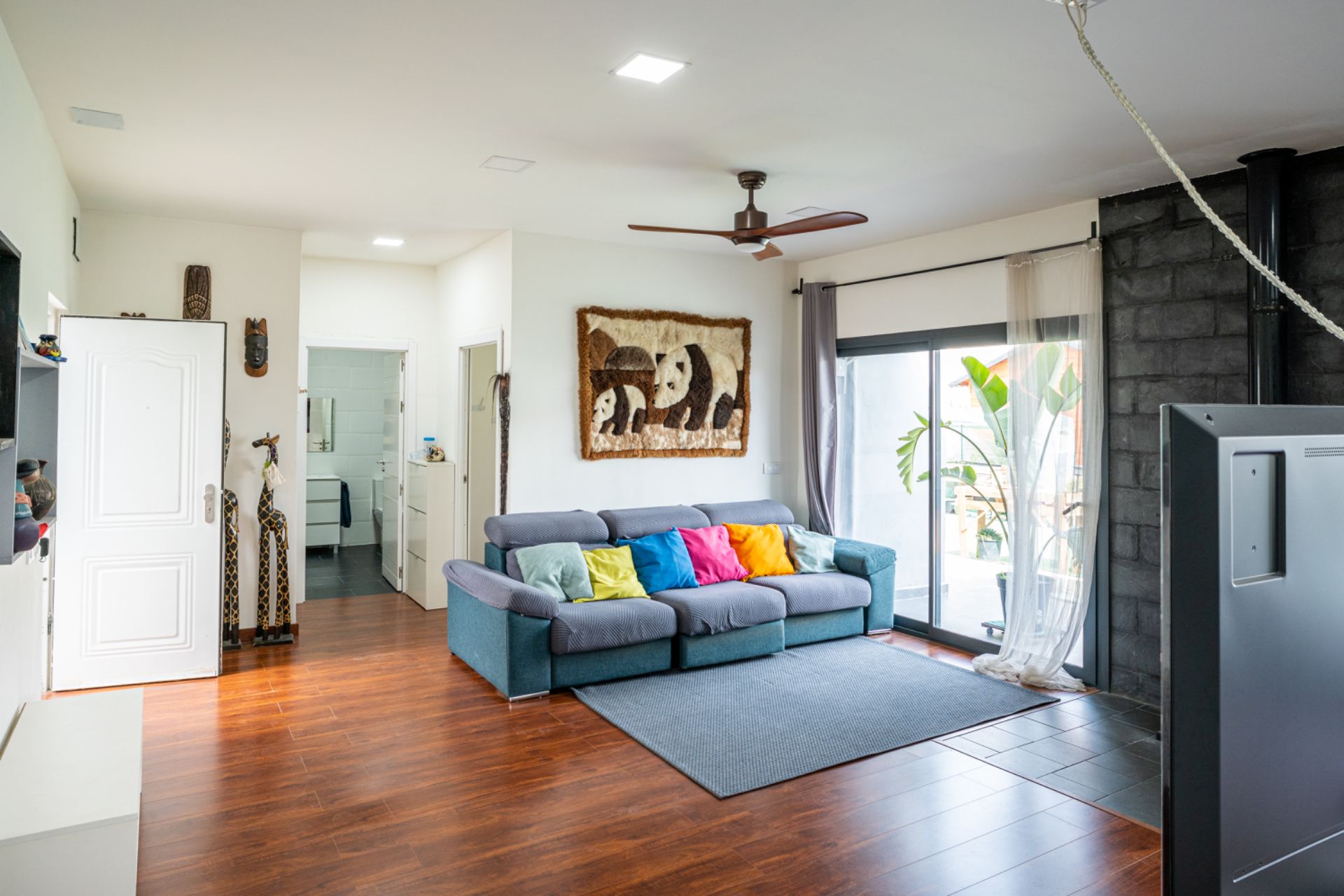 Living room of House or chalet for sale in Mollet del Vallès  with Heating, Private garden and Parquet flooring
