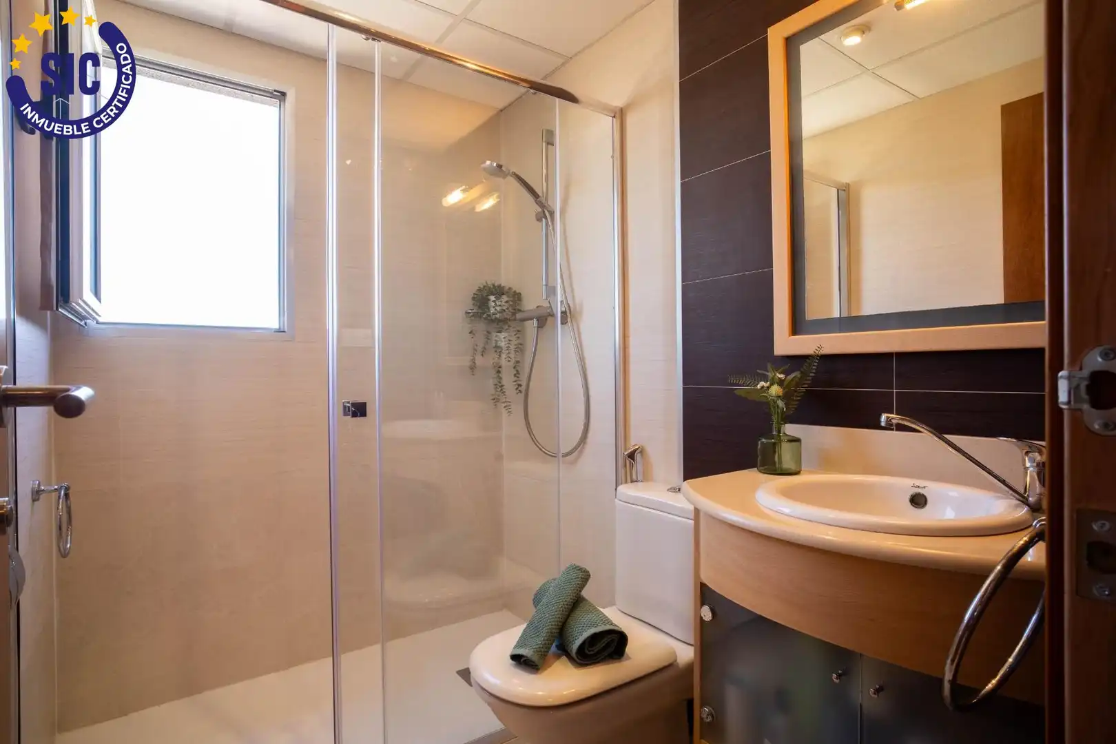 Bany de Apartament en venda en Oropesa del Mar / Orpesa amb Aire condicionat, Jardí privat i Terrassa