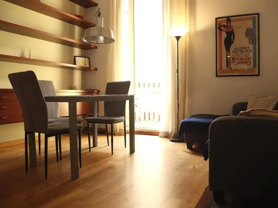 Sala de estar de Piso en venta en  Barcelona Capital con Aire acondicionado y Balcón