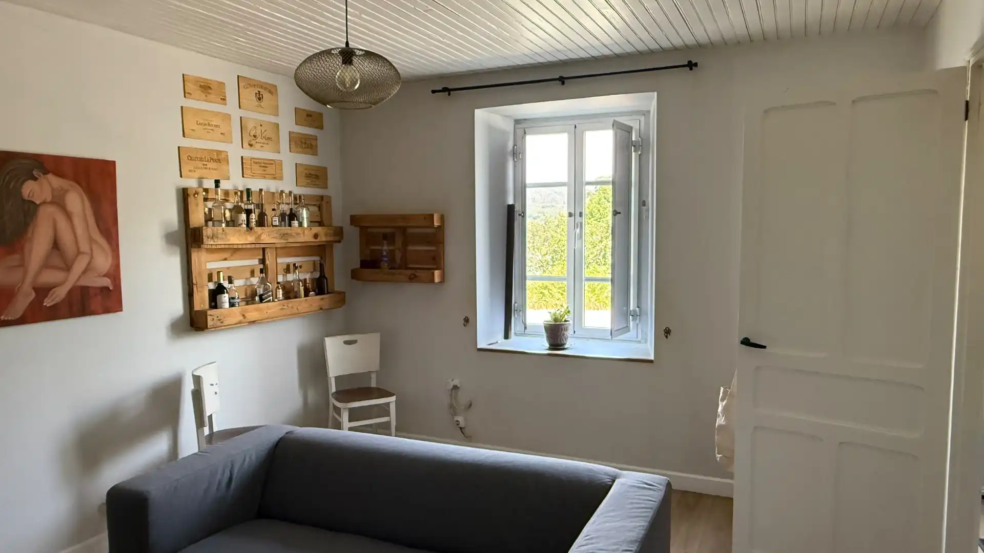 Sala de estar de Casa o chalet en venta en Cariño con Jardín privado, Amueblado y Horno