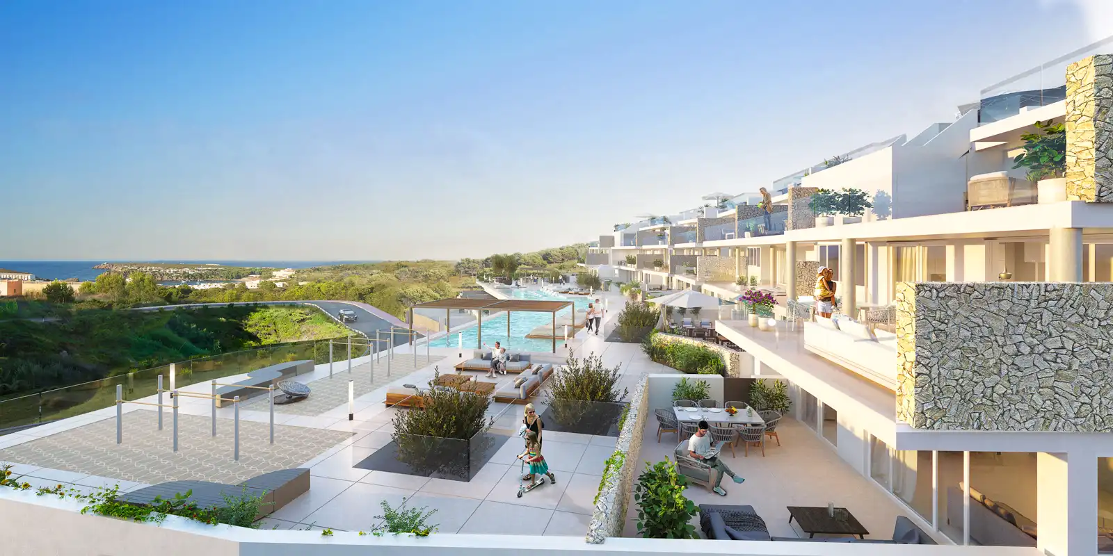 Terrace of Flat for sale in Es Mercadal  with Terrace and Community pool