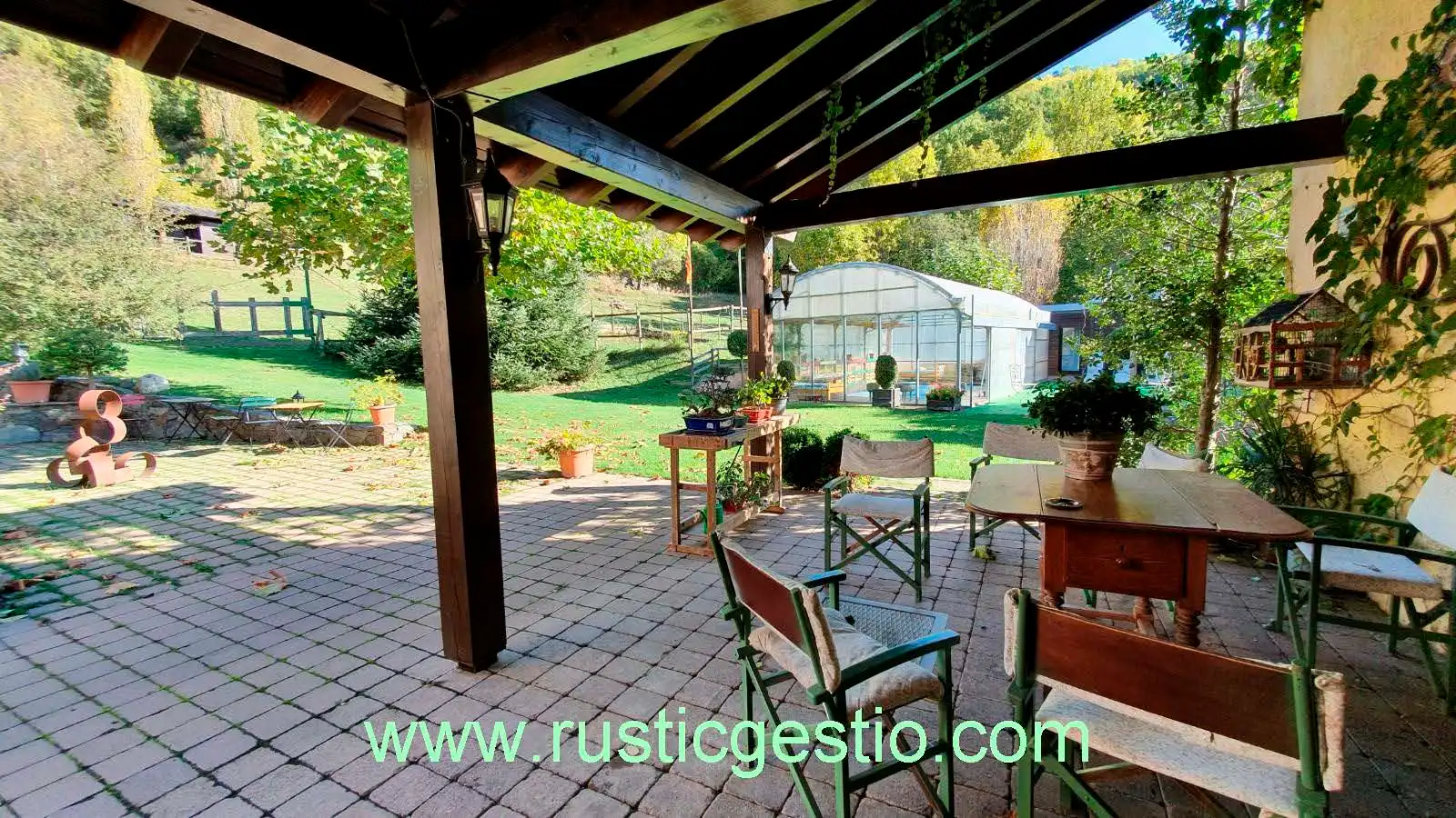 Terrassa de Finca rústica en venda en Planoles amb Calefacció, Jardí privat i Terrassa