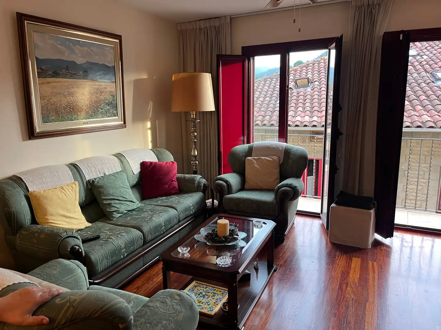 Living room of Flat for sale in Camprodon  with Heating, Parquet flooring and Furnished