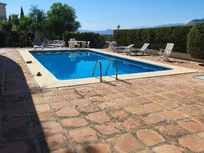 Piscina de Casa o xalet en venda en Mijas amb Aire condicionat, Terrassa i Balcó