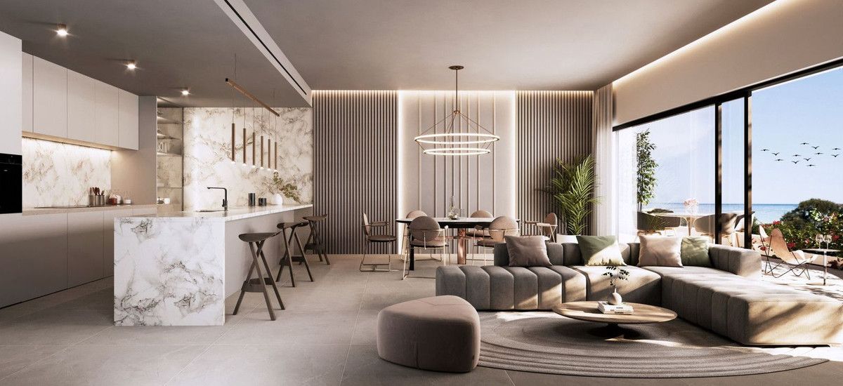 Living room of Apartment for sale in Marbella  with Air Conditioner and Community pool
