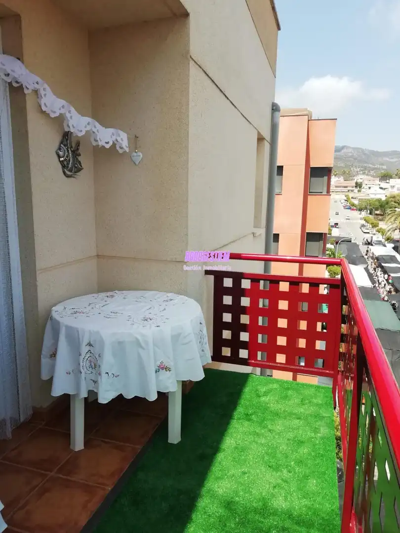 Balcony of Flat for rent in La Ràpita  with Air Conditioner, Terrace and Furnished