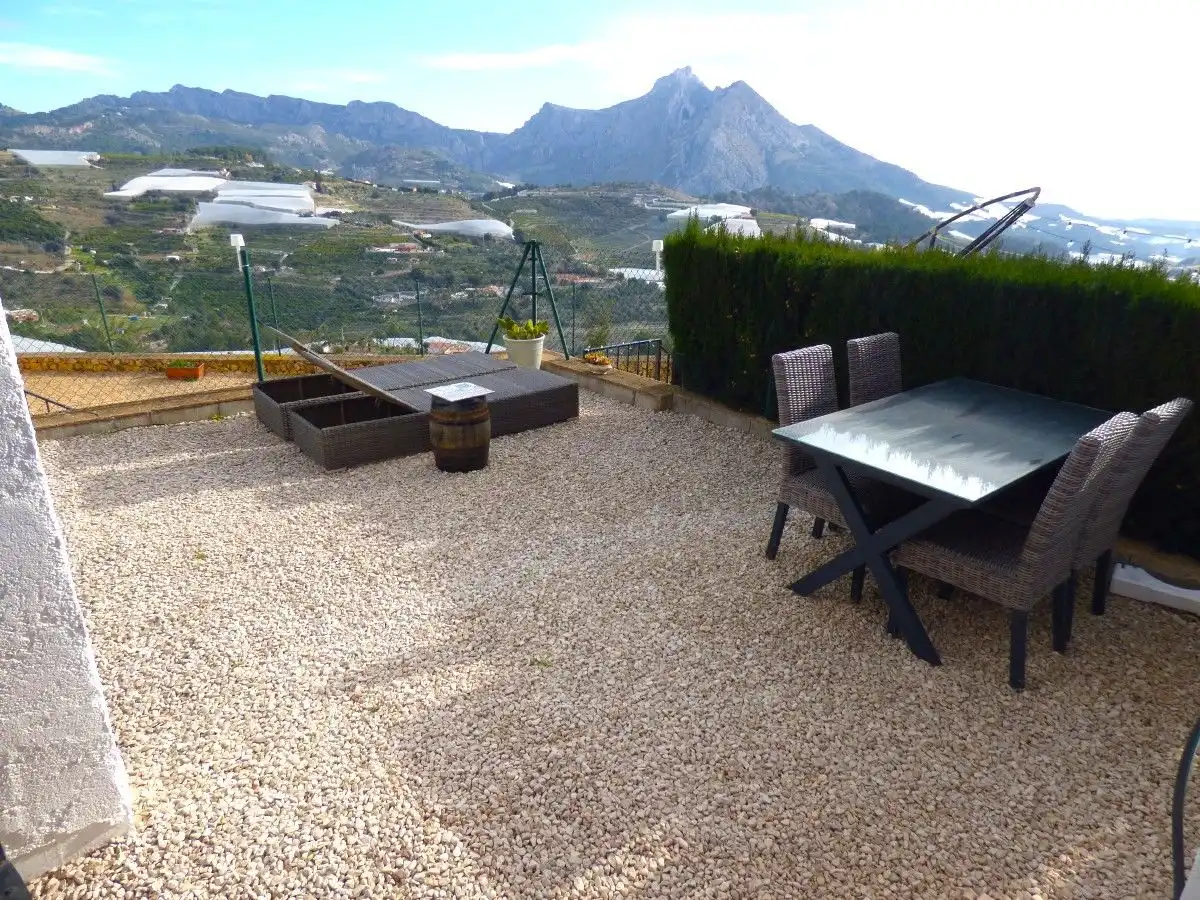 Terrace of Detached homes for sale in Callosa d'en Sarrià  with Air Conditioner, Heating and Private garden