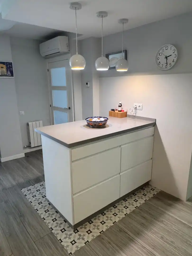 Küche von Wohnung zum Verkauf in L'Hospitalet de Llobregat mit Klimaanlage, Heizung und Parkett