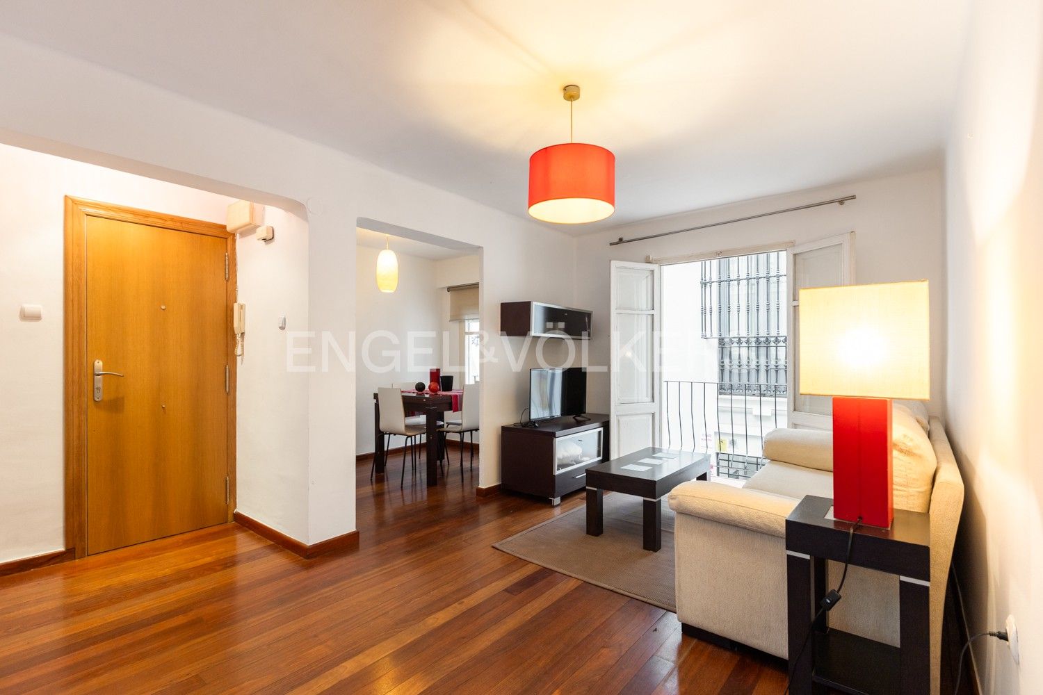 Sala d'estar de Apartament en venda en  Valencia Capital amb Aire condicionat, Calefacció i Parquet