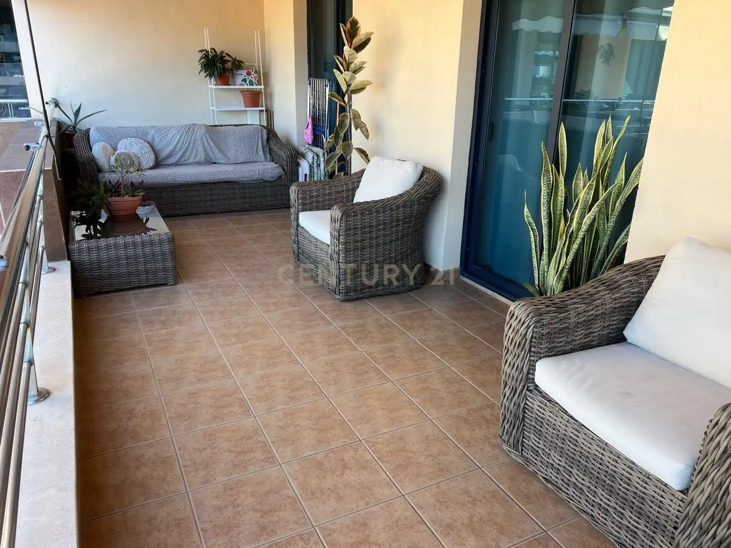 Terraza de Apartamento de alquiler en Santiago del Teide
