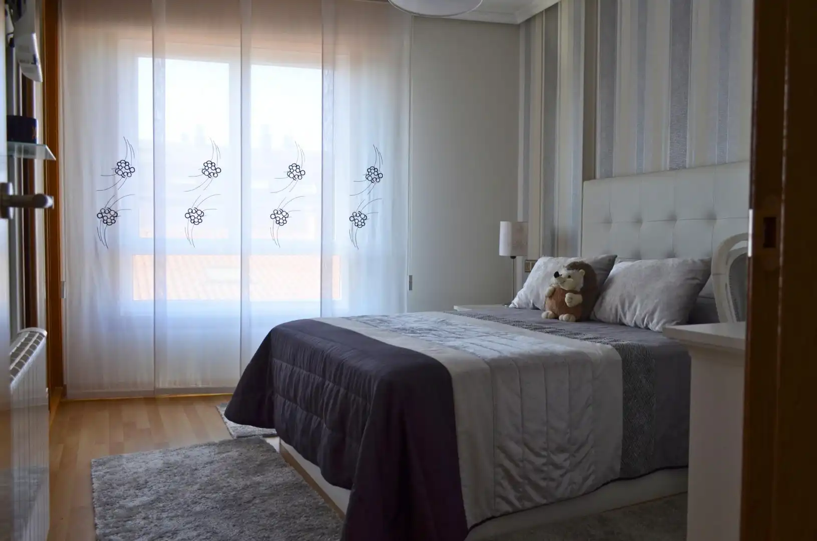 Bedroom of Flat for sale in Carballo  with Heating, Storage room and Furnished
