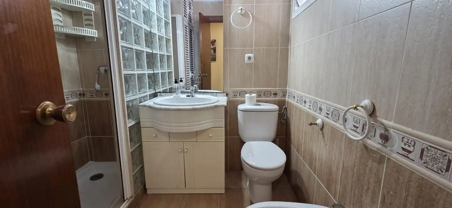 Bathroom of Flat for rent in Elche / Elx  with Air Conditioner, Furnished and Balcony