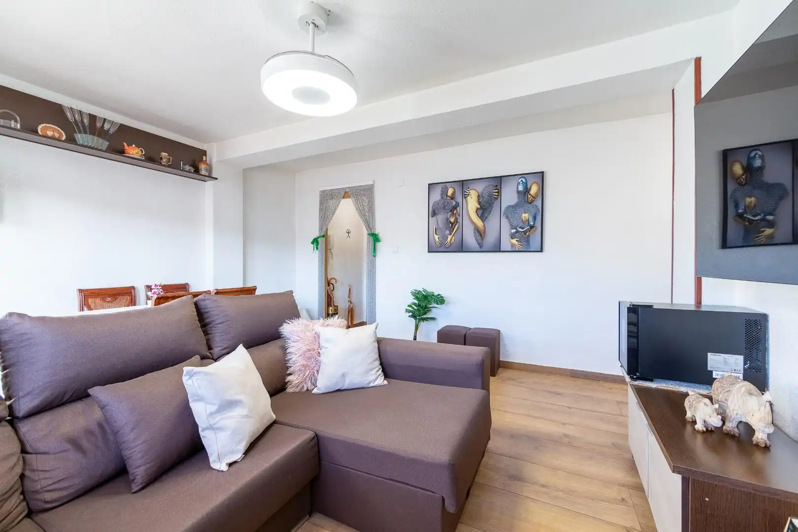 Wohnzimmer von Wohnung zur Miete in Almería mit Klimaanlage, Heizung und Terrasse