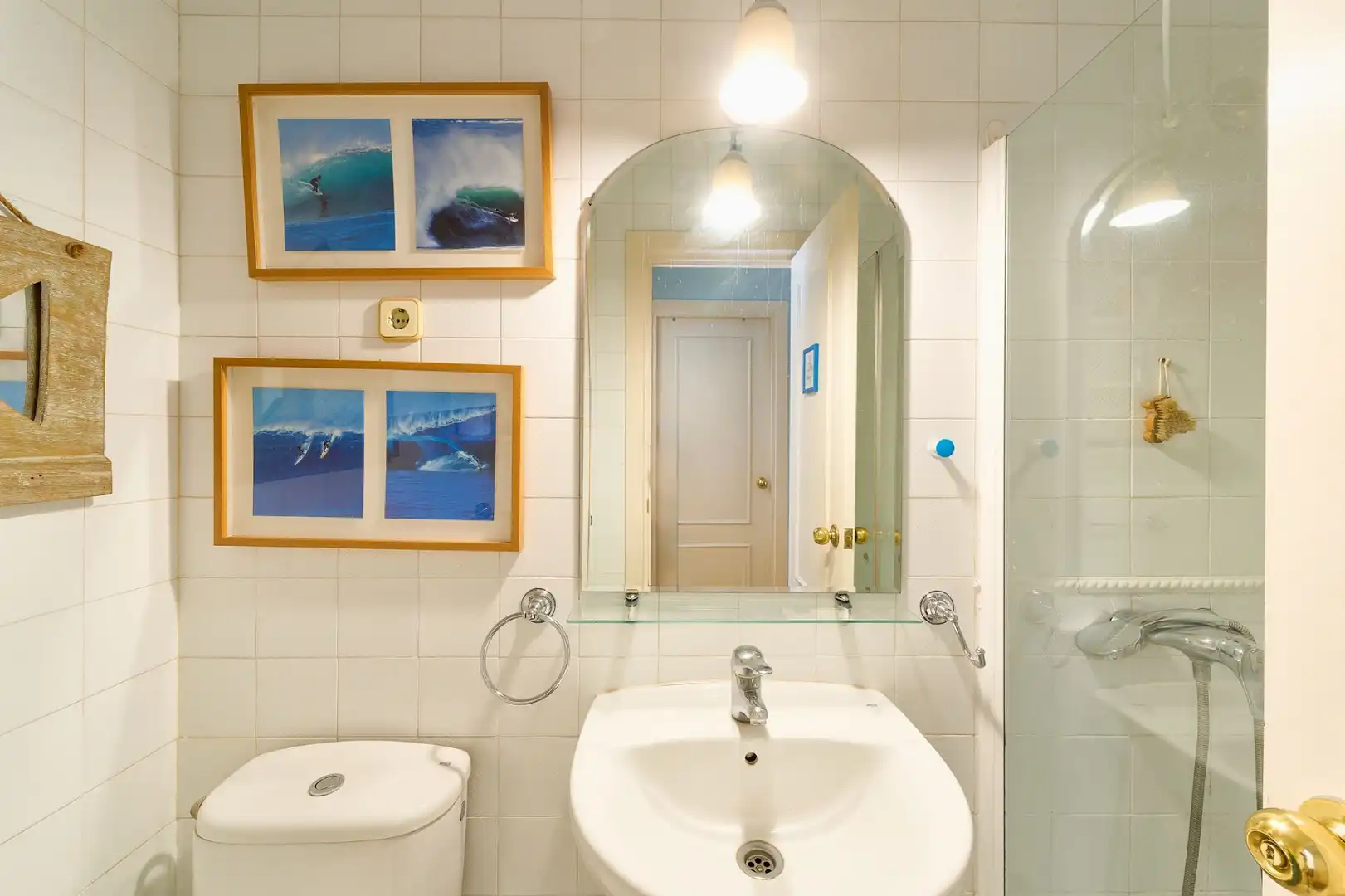 Badezimmer von Dachboden zum Verkauf in Málaga mit Klimaanlage und Terrasse