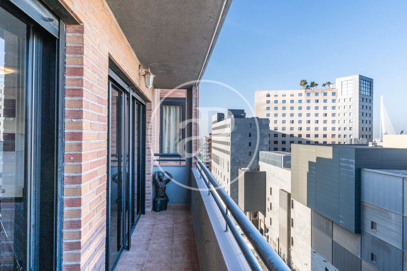 Terrace of Duplex to rent in  Valencia Capital  with Air Conditioner, Heating and Private garden