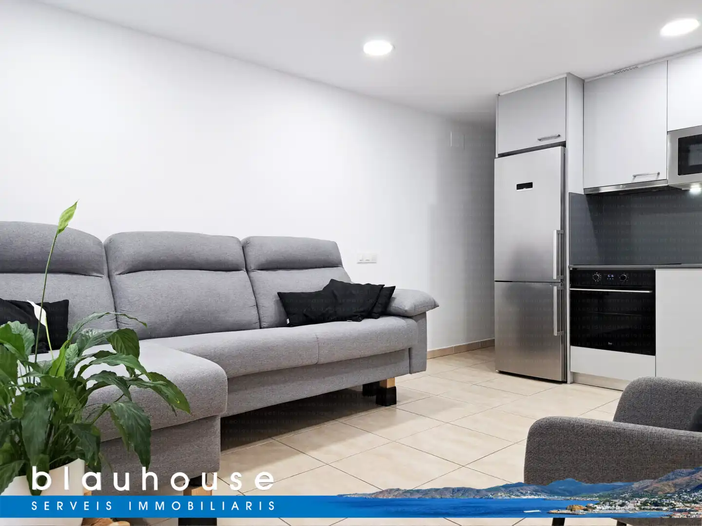 Sala de estar de Piso en venta en Llançà con Aire acondicionado